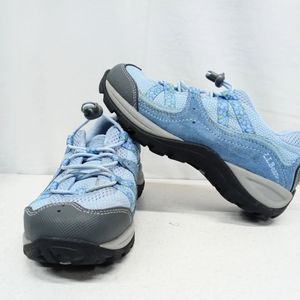 LL BEAN BLUE HIKING SHOES Blue Great Tread Girls Size 4